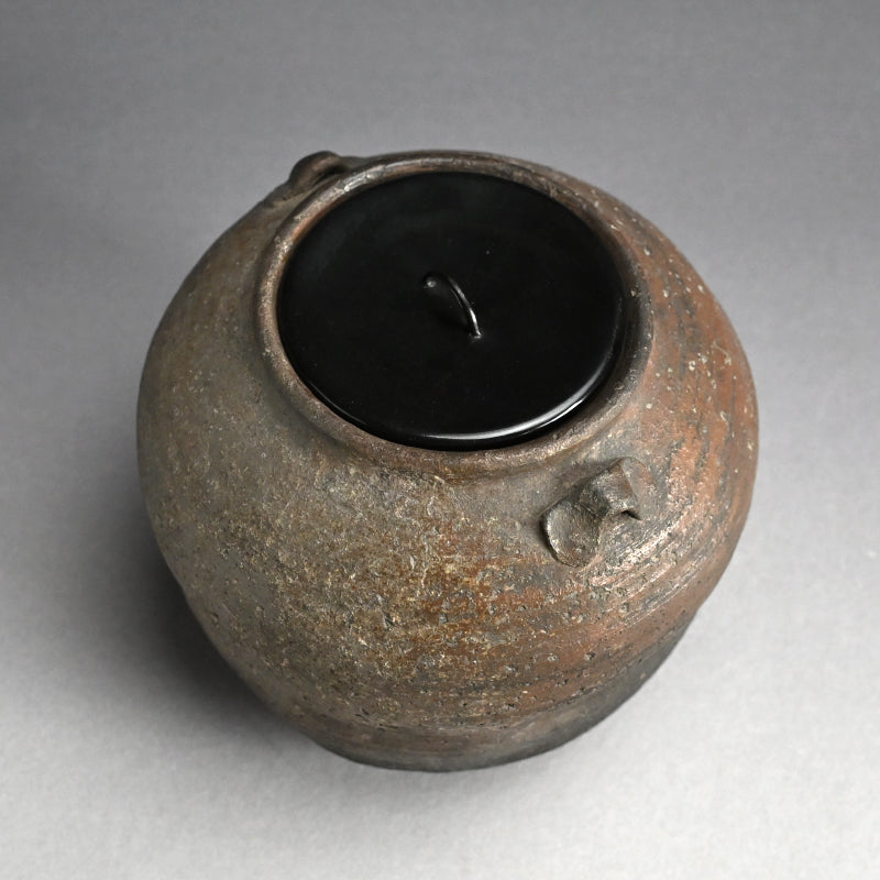 Antique Japanese Bizen Mizusashi Water Container