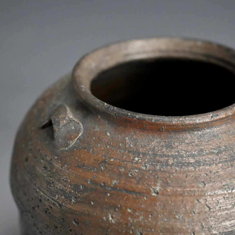 Antique Japanese Bizen Mizusashi Water Container