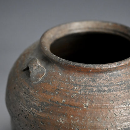 Antique Japanese Bizen Mizusashi Water Container
