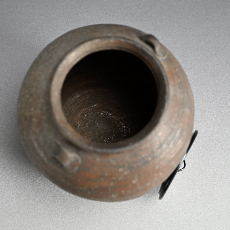 Antique Japanese Bizen Mizusashi Water Container