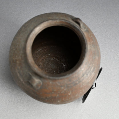 Antique Japanese Bizen Mizusashi Water Container