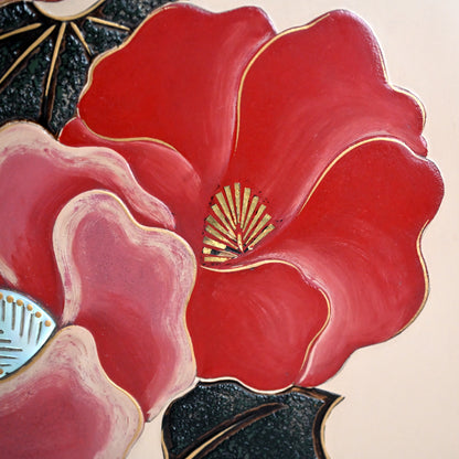 Mid-Century Lacquer Box ー泉 篤彦 "漆器立葵手箱"