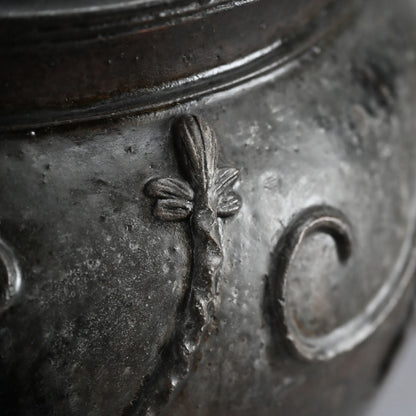 Rare Edo p. Kuro Satsuma Naeshirogawa Open Jar