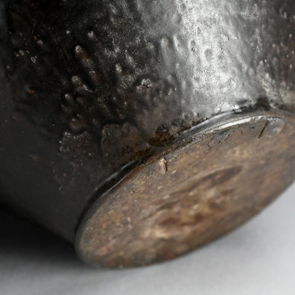 Rare Edo p. Kuro Satsuma Naeshirogawa Open Jar