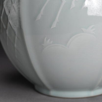 Okamoto Tameji Art Deco Era Porcelain Vase