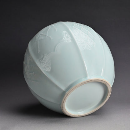 Okamoto Tameji Art Deco Era Porcelain Vase
