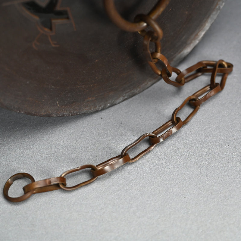 Japanese Bronze Lantern ー会田富康「青銅千鳥文字燈籠」