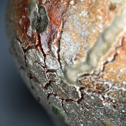 Contemporary Shigaraki Yabure Tsubo ー古谷 剛敏 "自然釉破れ壺"