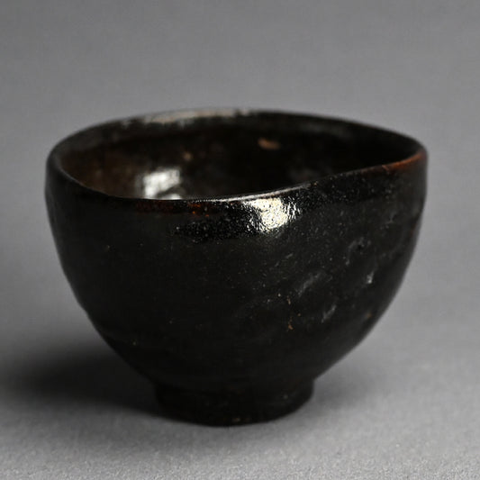 Superb Antique Black Glazed “Dango” Chawan Tea Bowl