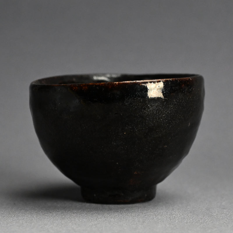 素晴らしいアンティークの黒釉「団子」茶碗