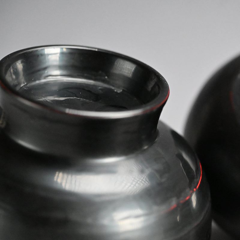 Wajima 5 person. Setting of Zen Temple Nesting Lacquer Bowls