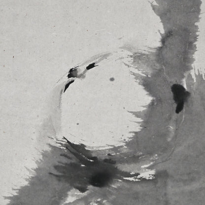 Scroll Pair, Monkeys Grasping for the Moon ー本多 天城 “猿猴圖”
