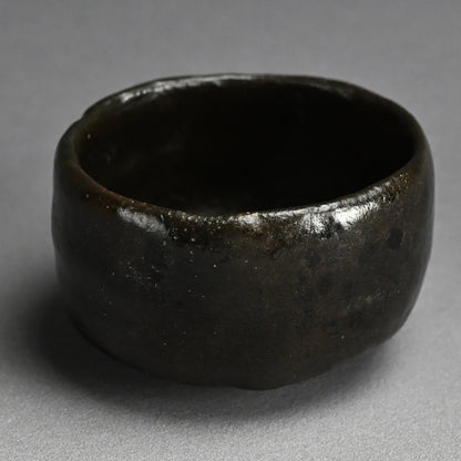 Antique Black Raku Chawan Tea Bowl