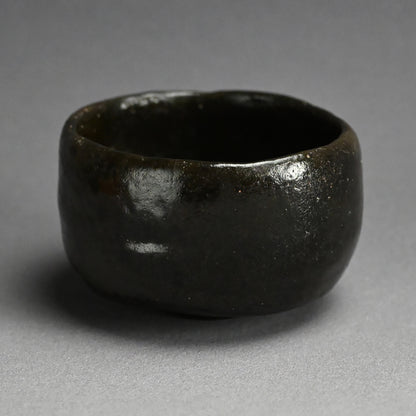 Antique Black Raku Chawan Tea Bowl