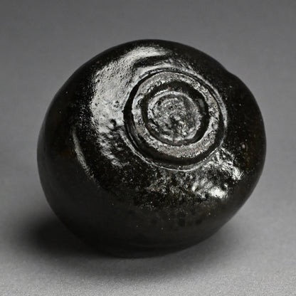 Antique Black Raku Chawan Tea Bowl