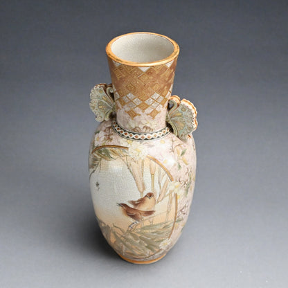 Fabulous Kyo-Satsuma Studio Vase, early 20th century
