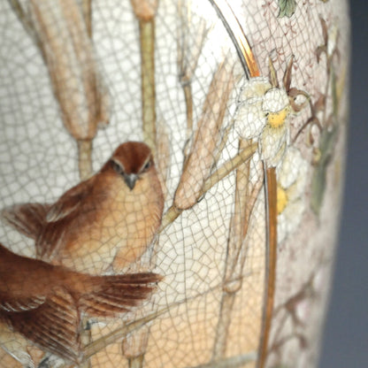 Fabulous Kyo-Satsuma Studio Vase, early 20th century