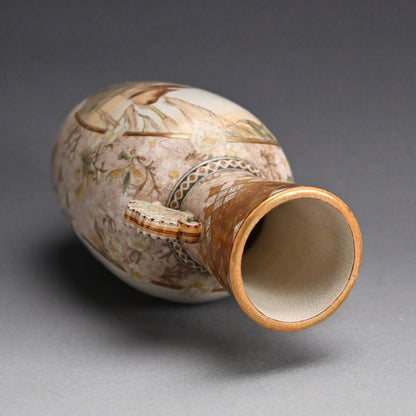 Fabulous Kyo-Satsuma Studio Vase, early 20th century