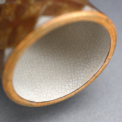 Fabulous Kyo-Satsuma Studio Vase, early 20th century
