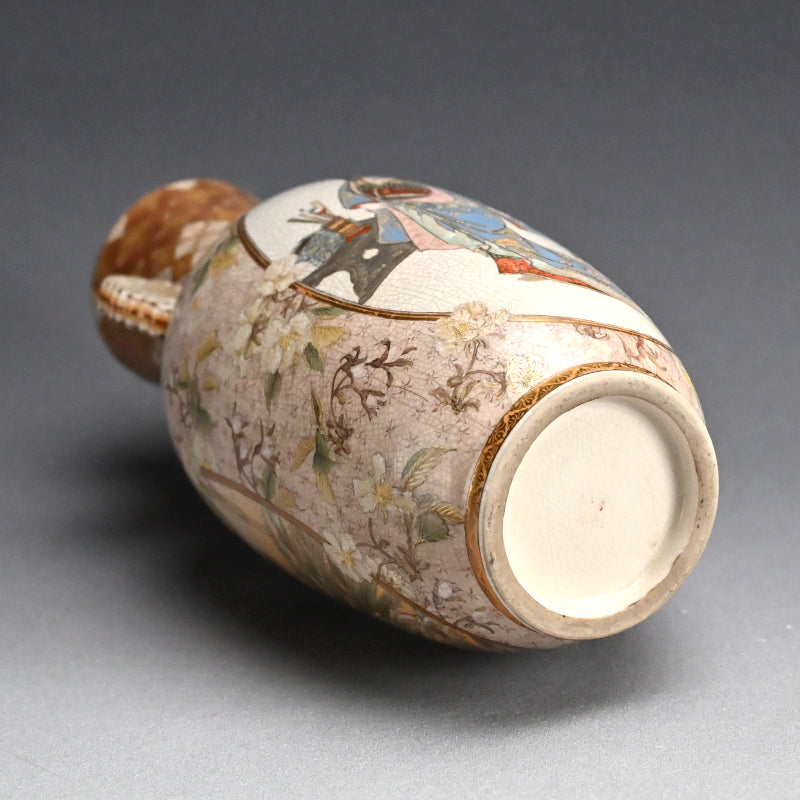Fabulous Kyo-Satsuma Studio Vase, early 20th century