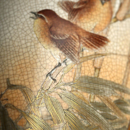 Fabulous Kyo-Satsuma Studio Vase, early 20th century