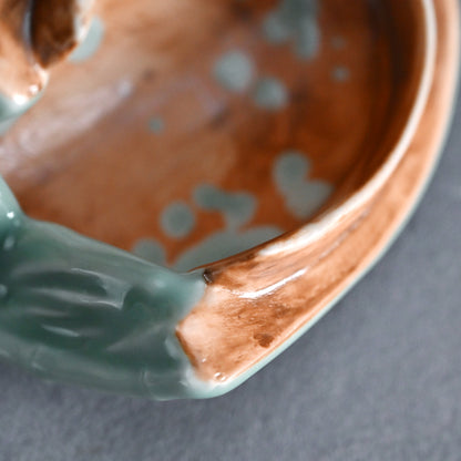 Boat-Shaped Koro Incense Burner ー宮川 (真葛) 香山 “青磁釉 香爐”