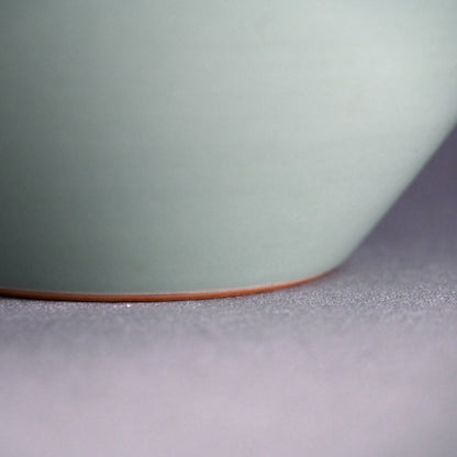 Tenryuji Seiji Celadon Vase ー加藤 渓山 "天龍寺青瓷刻 花生"