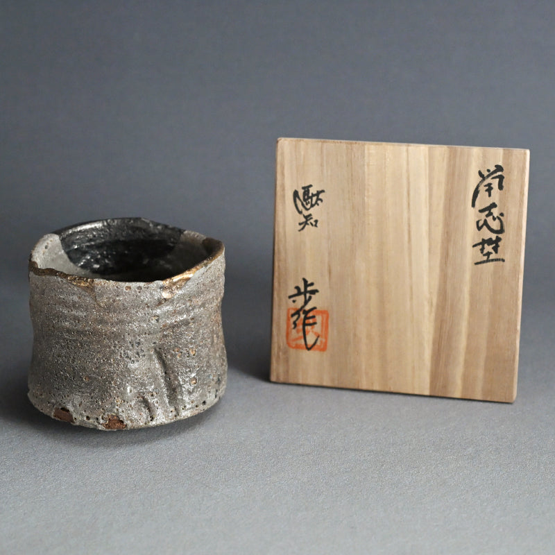 Masterpiece Nezumi Shino Chawan Tea Bowl ー二十歩 文雄 “鼡志埜”