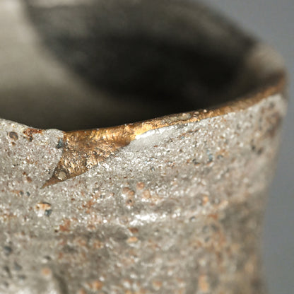 Masterpiece Nezumi Shino Chawan Tea Bowl ー二十歩 文雄 “鼡志埜”
