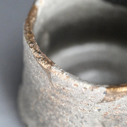 Masterpiece Nezumi Shino Chawan Tea Bowl ー二十歩 文雄 “鼡志埜”