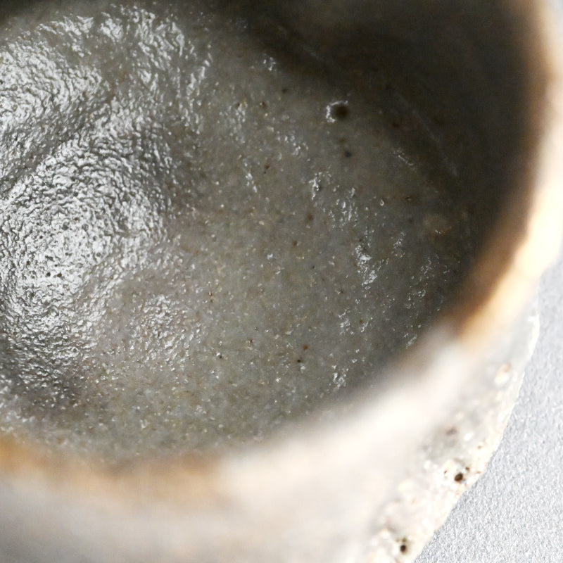 Masterpiece Nezumi Shino Chawan Tea Bowl ー二十歩 文雄 “鼡志埜”