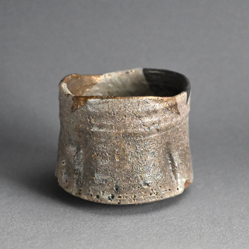 Masterpiece Nezumi Shino Chawan Tea Bowl ー二十歩 文雄 “鼡志埜”