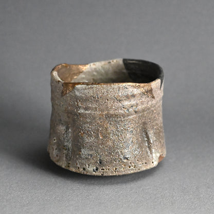 Masterpiece Nezumi Shino Chawan Tea Bowl ー二十歩 文雄 “鼡志埜”