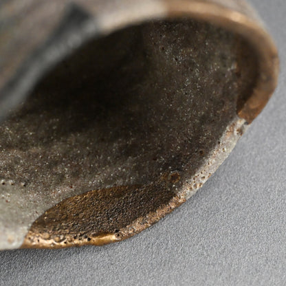 Masterpiece Nezumi Shino Chawan Tea Bowl ー二十歩 文雄 “鼡志埜”