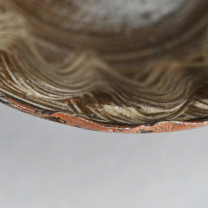 Edo p. Utsutsugawa Yaki Pottery Footed Dish