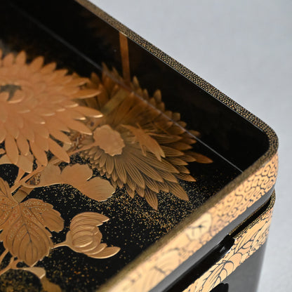 Exquisite Antique Lacquer Stand & Tray B