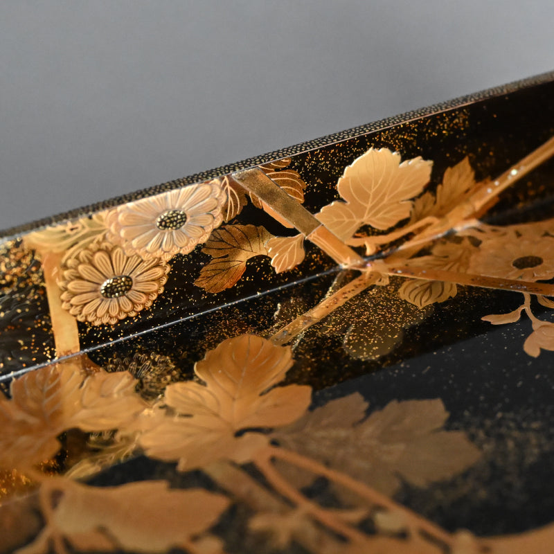 Exquisite Antique Lacquer Stand & Tray B