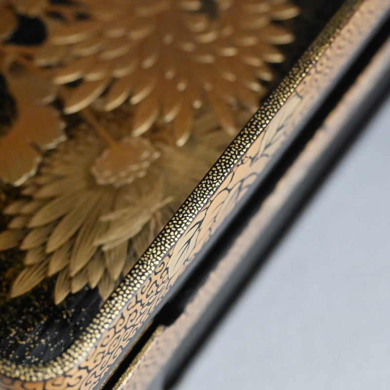 Exquisite Antique Lacquer Stand & Tray B