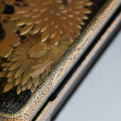 Exquisite Antique Lacquer Stand & Tray B