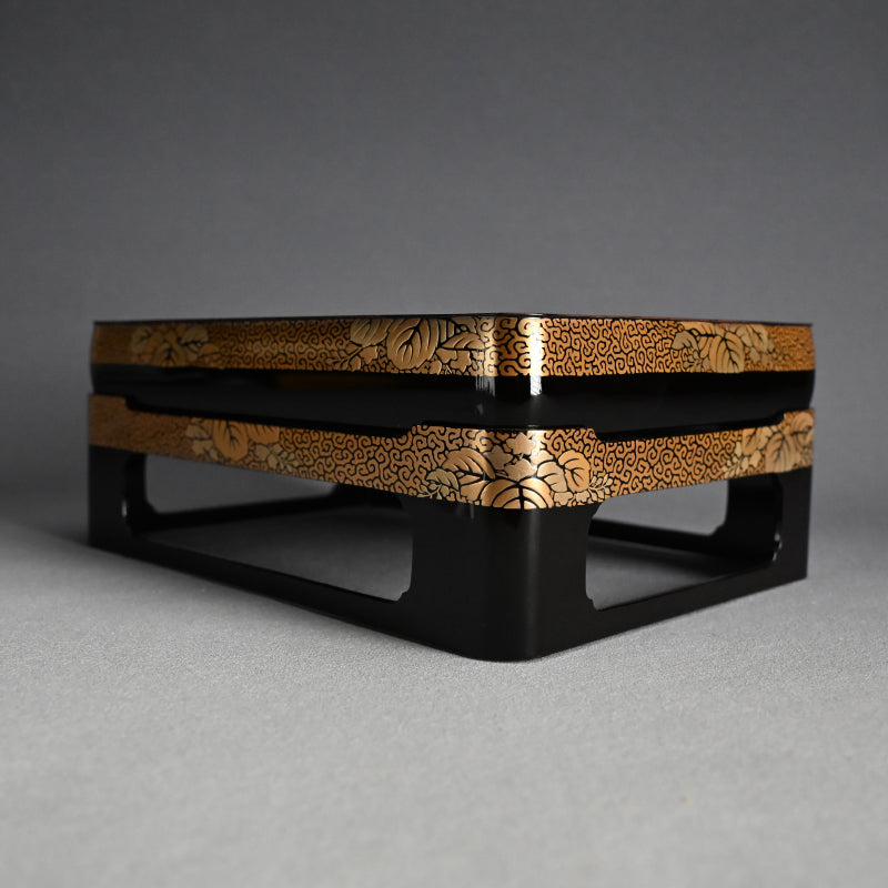 Exquisite Antique Lacquer Stand & Tray B