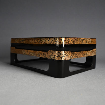 Exquisite Antique Lacquer Stand & Tray B