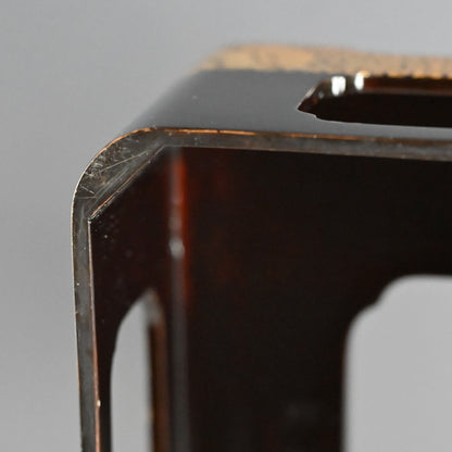 Exquisite Antique Lacquer Stand & Tray A