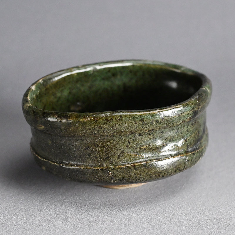 Fabulous Early Edo Kutsu Oribe Chawan Maccha Tea Bowl