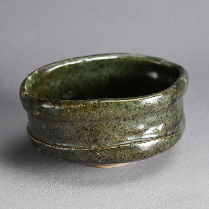 Fabulous Early Edo Kutsu Oribe Chawan Maccha Tea Bowl