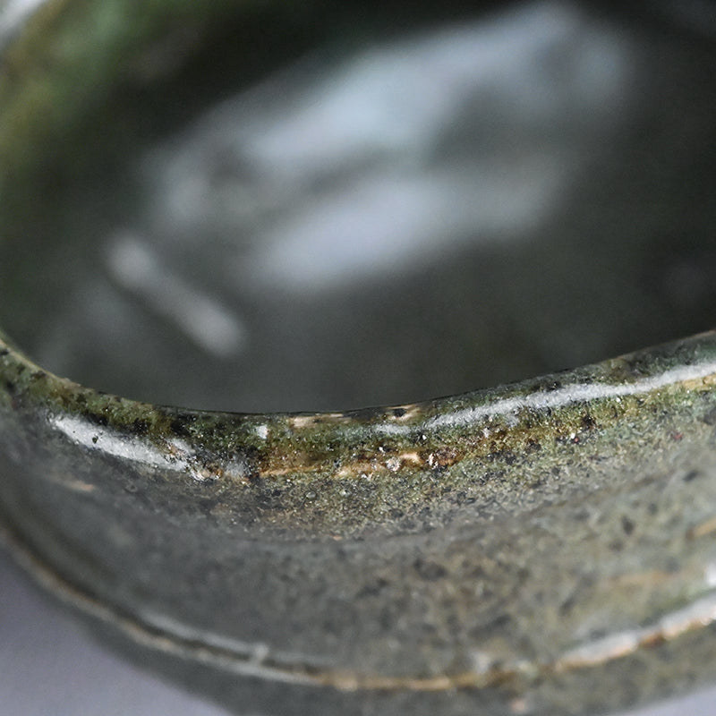 Fabulous Early Edo Kutsu Oribe Chawan Maccha Tea Bowl
