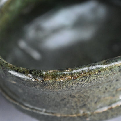 Fabulous Early Edo Kutsu Oribe Chawan Maccha Tea Bowl