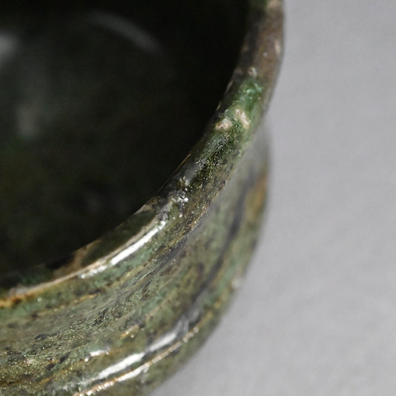 Fabulous Early Edo Kutsu Oribe Chawan Maccha Tea Bowl