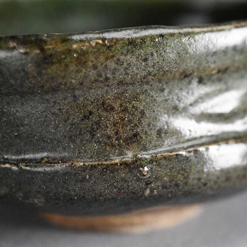 Fabulous Early Edo Kutsu Oribe Chawan Maccha Tea Bowl
