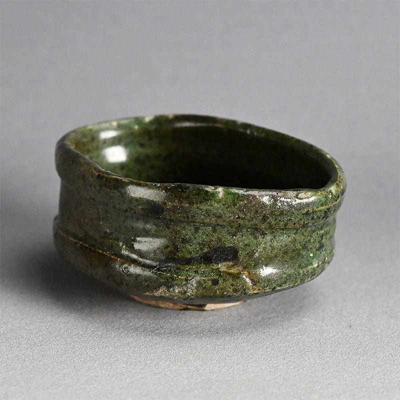 Fabulous Early Edo Kutsu Oribe Chawan Maccha Tea Bowl