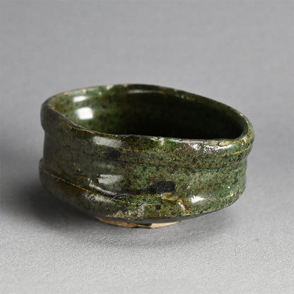 Fabulous Early Edo Kutsu Oribe Chawan Maccha Tea Bowl